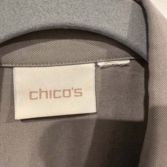Chico’s Drape Front Jacket - Picture 3 of 3
